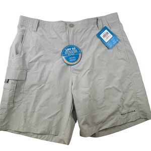 Columbia PFG Bahama Shorts 8" NWT Fishing Gear Omni Shade Gray Large